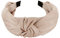 axy Haarreif mit Knoten und Satin bezogen-Vintage-Wunderschön Stirnband Haarschmuck Damen Haarreifen HR35A (Taupe)