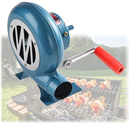 JKGHK Ventilatore per Forgia da Fabbro,Soffiatore per Barbecue Manuale,Ventilatore per Forgiatura A Manovella,Ingranaggi in Ferro,per Barbecue da Campeggio per Picnic Indoor/Outdoor (Size : 120W)