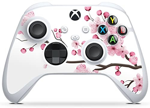 DeinDesign Skin kompatibel mit Microsoft Xbox Series S Controller Folie Sticker Kirschblüten Japan Asien