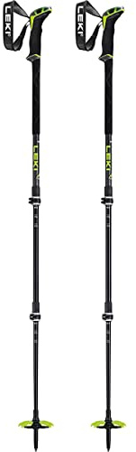 LEKI Guide - Bastones de esquí (3 Unidades, 110-150 cm), Color Negro