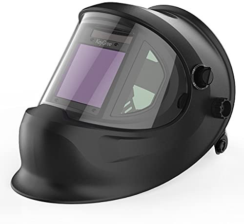 Mascara Soldar,Mascara De Soldar Color verdadero con energía solar oscurecimiento automático casco de soldadura, persiana ajustable Rango 4/9-13 máscara del soldador de la capilla