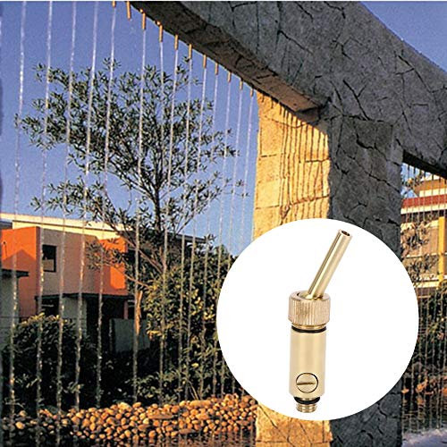 Ugello per Fontana Regolabile in Rame con Valvola per Uso Paesaggistico con Laghetto da Giardino, Accessori per Fontana Durevoli e Pratici per Fontana Musicale di Hotel,