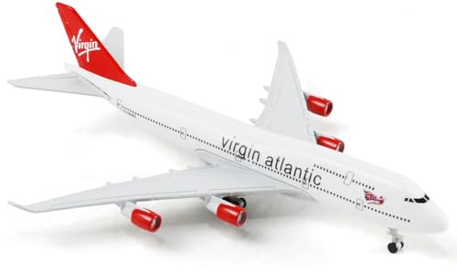 QIYUMOKE 1/400 VAA 747 modell (6 tum) för Boeing 747 flygplansmodellsats med förmonterade flygplanslängutrustning och visningsstativ, lämplig som vuxengåva eller samling