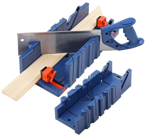 Niwugady Boîte à onglets de 30,5 cm avec scie arrière de 35,6 cm, angle de 45 degrés et 90 degrés, outil de coupe pour menuisier, charpentier