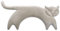 LESCHI XXL Wheat Bag Microwavable (47x23cm) - 100% Organic Cotton and Organic Wheat - Cat Grey - Microwave Pillow - Unscented - Snug Grain Pillow Ideal for Tension in Back - Neck and Shoulders
