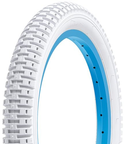 FengCan 14 pollici Pneumatico per bicicletta 14x1.95 53-254, 14 x 1.95 Pneumatico adatto per 14x1,95 50/53-254 bambini/città/strada pieghevole pneumatico di bici (singolo) (bianco)
