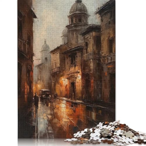 1000 Piece Oil Painting of Rome Jigsaw Puzzle Adult Jigsaw Puzzle Puzzle for Adults And Teenager 300pcs (40x28cm)