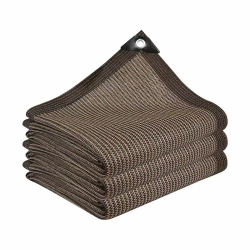 50 x 152 cm brun skuggduk, hållbart trädgårdsnät med öljetter, UV-resistent skugga för pergola, växthus, växttillväxt, kycklingkop, frostskydd