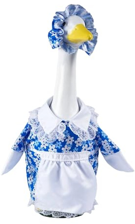 Genérico Traje Primaveral Ganso Porche | Vestido Estacional de 58 Cm con Sombrero Primaveral,Accesorios Para Gansos De Jardín,para Fiestas de Cumpleaños Bodas Navidad Acción de