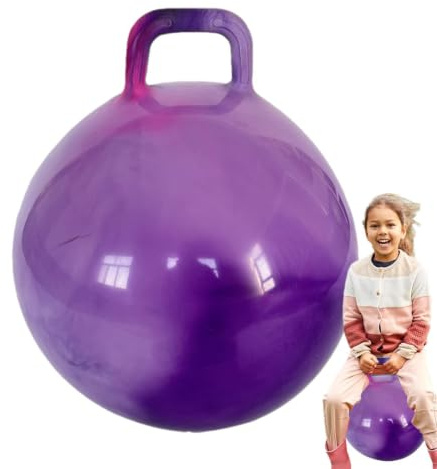 Pelota De Saltar con Asas Ergonómicas, Pelota De Salto para Niños, Pelotas De Rebote para Niños con Asa,Pelotas Colorida para Saltar Rebote para Jardín Actividades Exterior Juego