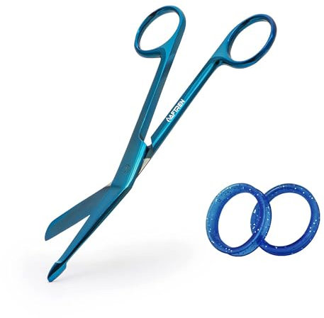 Forbici mediche AFTREN Cesoie per trauma EMT Forbici chirurgiche infermieristiche da 5,5 pollici Forbici per bende in acciaio inossidabile per infermieri (5,5 pollici, Spettro Blu)