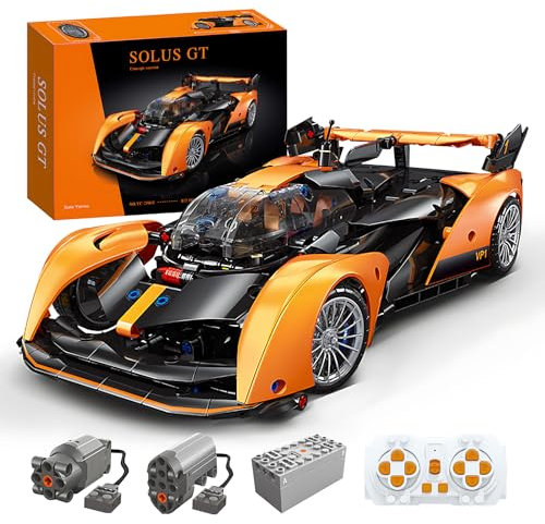 MOCBROPCS Solus GT Technology Building Kit, 2.4G Remote Control Car, 1:14 Scale Sports Car Model, Collector's Gift for 10-16 Year Olds and Adults (817 Pieces)