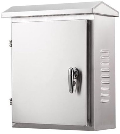 Verteilerkasten Außen Wasserdicht, Edelstahl Schaltschrank, Stromkasten Außenbereich, Zählerschrank Aufputz, Zählerkasten, Schaltschrank Metall Outdoor - für Innen- und Außenanwendungen