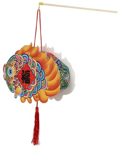 Artibetter 2pcs Cartoon Printed Paper Lantern Decorative Lantern Ornament for Home Party