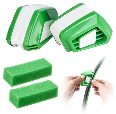 Forhandy 2 Stück Scheibenwischer Schneider Schärfer mit 2 Stück Schwämme Reinigungstücher Auto Scheibenwischer Nachschneider Autowischer Cutter Reparatur Werkzeug Wischblattschneider