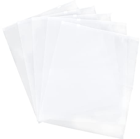 Healeved Pochettes à Chaussures Lot de 5 Paquet de Rangement Transparents en Plastique Épais Hdpe Protection la Poussière et L'humidité pour Chaussures Voyage Rangement à Domicile