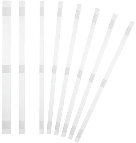 PATIKIL 10x285mm Bandes De Reliure Thermique, 20PCS Bandes Adhésives À Fusion Pour Réparation De Livres Albums Photos Fichiers Artisanat Format A4 Lettre, Blanc