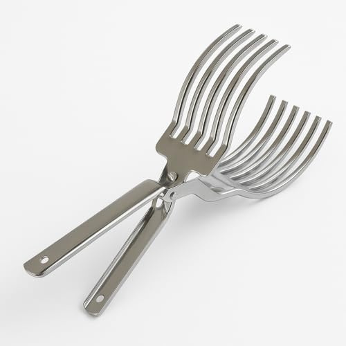 mille idee Pinza per Arrosto in Acciaio Inox 29 cm – Gnali | Pinza Blocca Carne Professionale per Arrosti, Pollame e Pesce | Utensile da Cucina Resistente e Sicuro