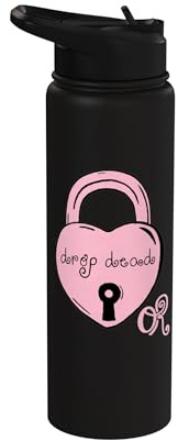 Oficial Olivia Rodrigo Drop Dead Lock Stainless Steel Insulated Water Bottle
