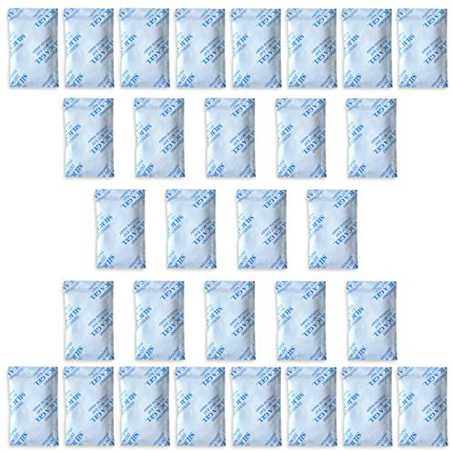E-Cron 30 x 10 gr silikagel Tyvek paket. Ren, säkra och återanvändbara silikagel påsar torkmedel. Förnybara luftavfuktare påsar - absorberar fukt