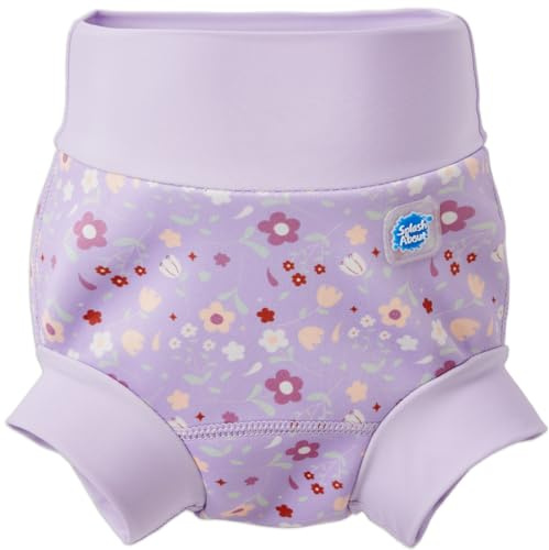 Splash About Happy Nappy Reusable Swim Diaper, Lilac Spring, 12-24 Months
