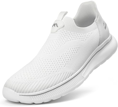 ODCKOI Herr Slip On Sneaker utan skosnören lätta bekväma löparskor, Hands