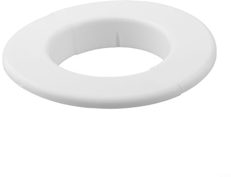 Bebykilemi Cache-trou mural, rosace d'entrée de câble, 55 à 80 mm en polypropylène blanc, pour climatisation, tuyaux, conduits, amélioration de la maison (80 mm)