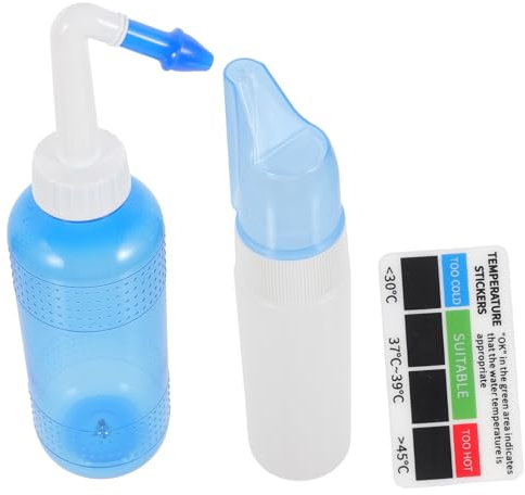 TOGEVAL 1set Strumenti Per La Pulizia Nasale Bottiglia Per Lavaggio Nasale Con Spray Rimozione Di Sostanze Nocive Per Adulti e Ragazzo Ragazza Design Pratico Perdite Facile Da Usare e