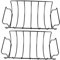 JOINPAYA 2 Pièces Support de Barbecue Antiadhésif pour Viande Plein Air Rack de Côtelettes Steaks Robuste pour Camping