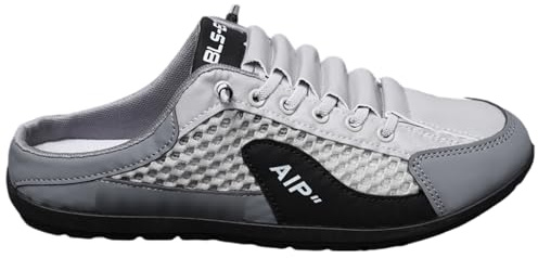 Fooceoute Baskets Mules à Enfiler pour Hommes,Baskets Dos Nu pour Homme,Chaussures D'ExtéRieur DéContractéEs à Dos Ouvert,Pantoufles de Sport d'été à Enfiler pour Homme,pour intérieur et extérieur