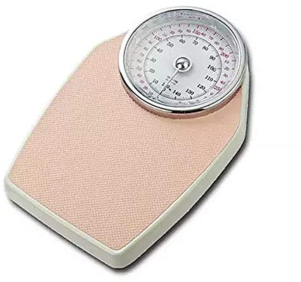 Professional Analog Bathroom Scale, Batteryless Mechanical Scales,Mechanical Scales -Weighing Body(Blue) (Pink)