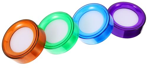 Zerodeko 4 pezzi Umidificatori Dita per Contare Soldi Spugna Elastica Sicura in Plastica e Materiale Morbido per Cassieri e Tesorieri Pratici e Portatili per Ufficio e Banca