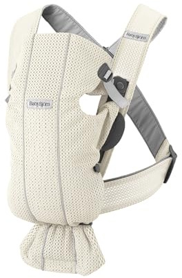 BabyBjörn Babytrage Mini, 3D-Netzstoff, Creme