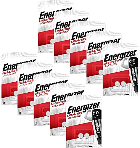 Hold. Energizer Alkali-Knopfzelle LR54 / 189 - Komplettbox mit 10 Blistern mit 2 (insgesamt 20 Batterien)