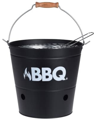 Koopman Barbacoa Carbon Redonda SOBREMESA BUCKED Negra