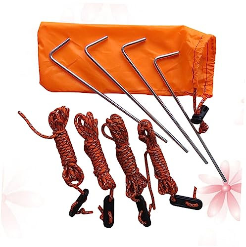 BESPORTBLE Zelt Zubehör Mit Zeltheringen Abspannseilen Und Aufbewahrungstasche Für Outdoor Aktivitäten Camping Und Reisen Langlebig Und Leicht Für Stabilität Und