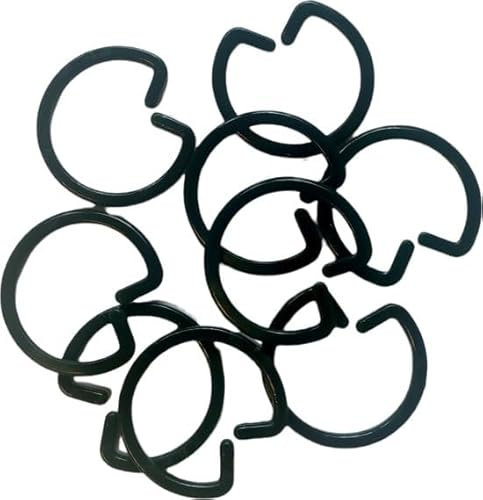 Ferrarium Lot de 50 anneaux de plantation verts en plastique rigide de 20 mm pour attacher les plantes - Anneaux robustes pour plantes de jardin et balcon