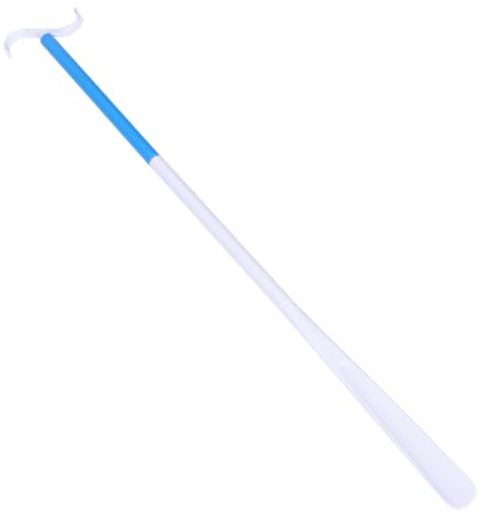 DECORNIJIA Multi Use Dressing Aid Stick with Handled Shoehorn for Disabled and Elderly Lightweight Abs Material Portable and Durable Helper for Independent Dressing and Shoe Wearing