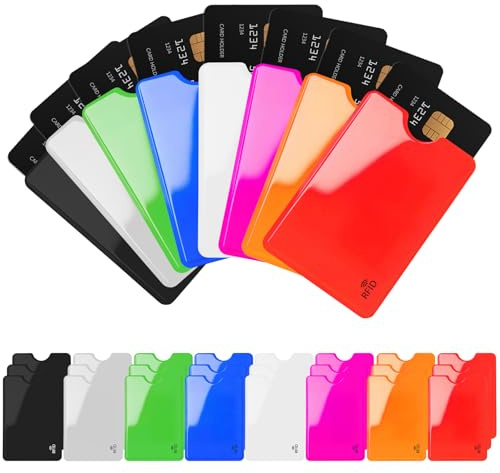 24-Pack Travel RFID Blocking Sleeves, Secure Cred Card Protecor Holders
