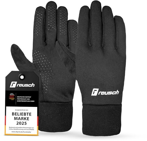 Reusch Fieldplayer Glove – Warme, atmungsaktive Fußball Feldspielerhandschuhe Herren & Damen - Grip für optimale Ballkontrolle – Fußballhandschuhe – Sporthandschuhe für Running & Jogging - Größe 5-11