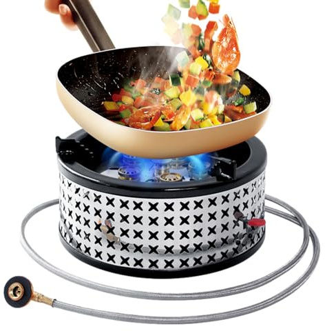Gasspis 15800w Camping Grillspis | Camping Gaskök För Grillning Picknick Utomhusmatlagning Ryggsäcksvandring Vandring Och Trekking
