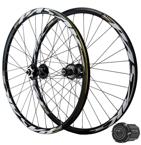 Ruedas de bicicleta de montaña de 24 pulgadas 26 27.5 29 pulgadas en aleación de aluminio, buje de bicicleta híbrida, freno de disco, 32 radios, ruedas delanteras y traseras para MTB, llanta para 7-12