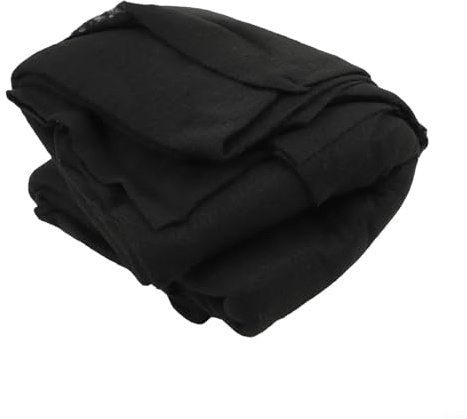 Yelvera Sous-couche de protection en tissu géotextile non tissé pour bassin de jardin, barrière de protection pour poissons et étangs, aménagement paysager, construction, plusieurs tailles, noir (2 x