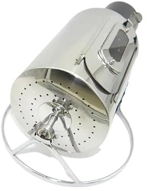 Tostador de café doméstico de acero inoxidable, tostador de granos de frutos secos, tostador eléctrico de granos de café con bandeja