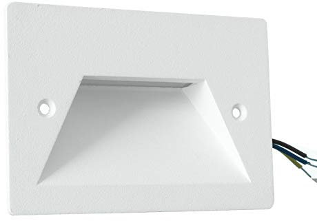 Segnapasso led a incasso 3W per cassetta scatola 503 220V applique luce soffusa per esterno IP65 lampada da muro parete bianco grigio (Bianco - luce naturale)