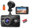 DashCam 1080P,Dash CAM Coche Pantalla IPS de 3 Pulgadas,Camara Coche de 170°,Camara Coche Grabadora con Tarjeta SD de 32G,Visión Nocturna,HDR,Grabación en Bucle,Sensor G,Vigilancia de Aparcamiento