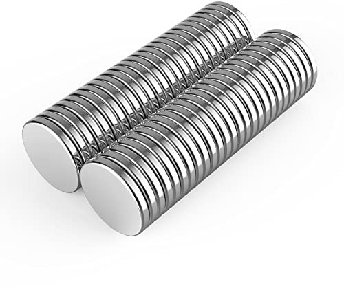 Magnetpro 50 stycken magneter, 8 x 1 mm, minimagneter för presentation, magnetpaneler