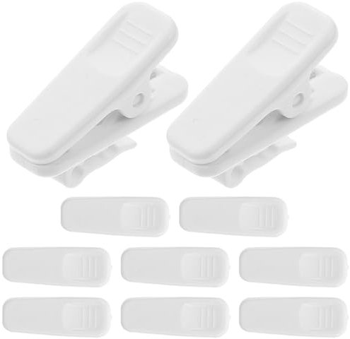 Gadpiparty 10 Uds. Clips para Cables De Auriculares Abrazaderas para Auriculares Clips De Fijación para Auriculares Abrazaderas De Cable para Fijación De Camisa Cable De Micrófono para