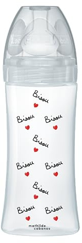 DODIE Biberon Anti Colique Tétine Plate X MATHILDE CABANAS - 330ml - débit 3