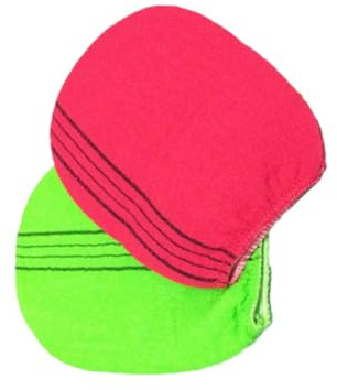 FRCOLOR Guantes de Baño Exfoliantes 2 Unidades Texturizados para Limpieza Profunda y Renovación Corporal Spa